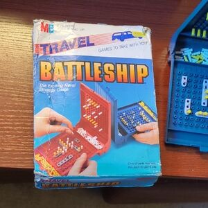 Vintage 80's Battleship Board Game Travel Version